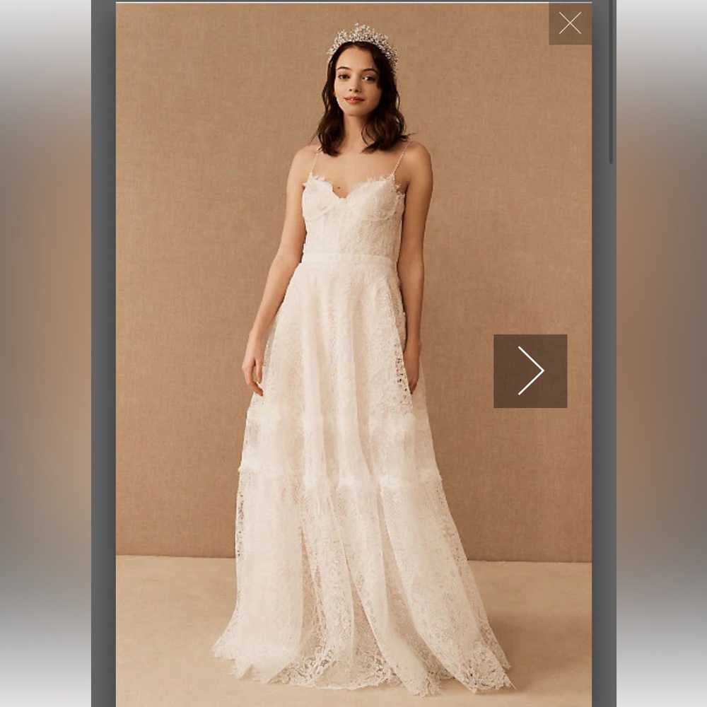 BHLDN wedding gown NEVER WORN Costarellos Calla Gown